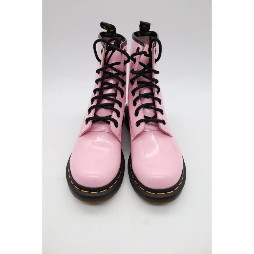 Dr. Martens 1460 Pale Pink Women's Size 7 Combat Boots patent Leather Boots - Picture 4 of 12